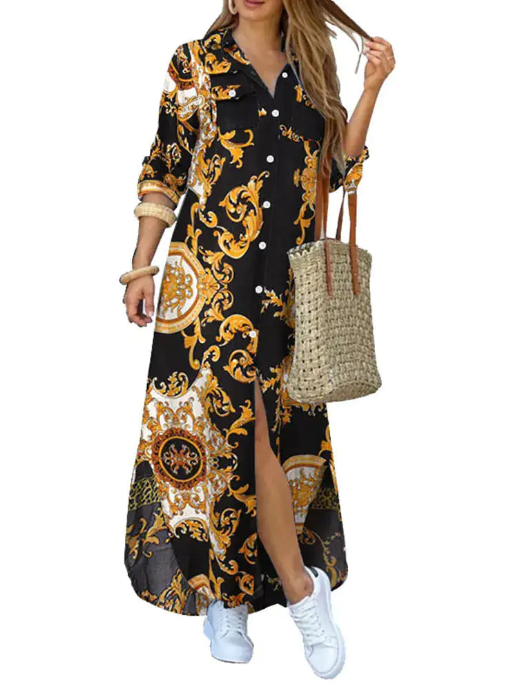 Boho Floral Maxi Dress