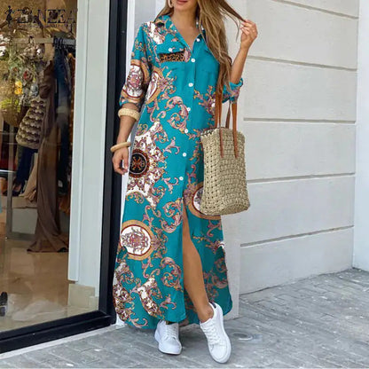 Boho Floral Maxi Dress