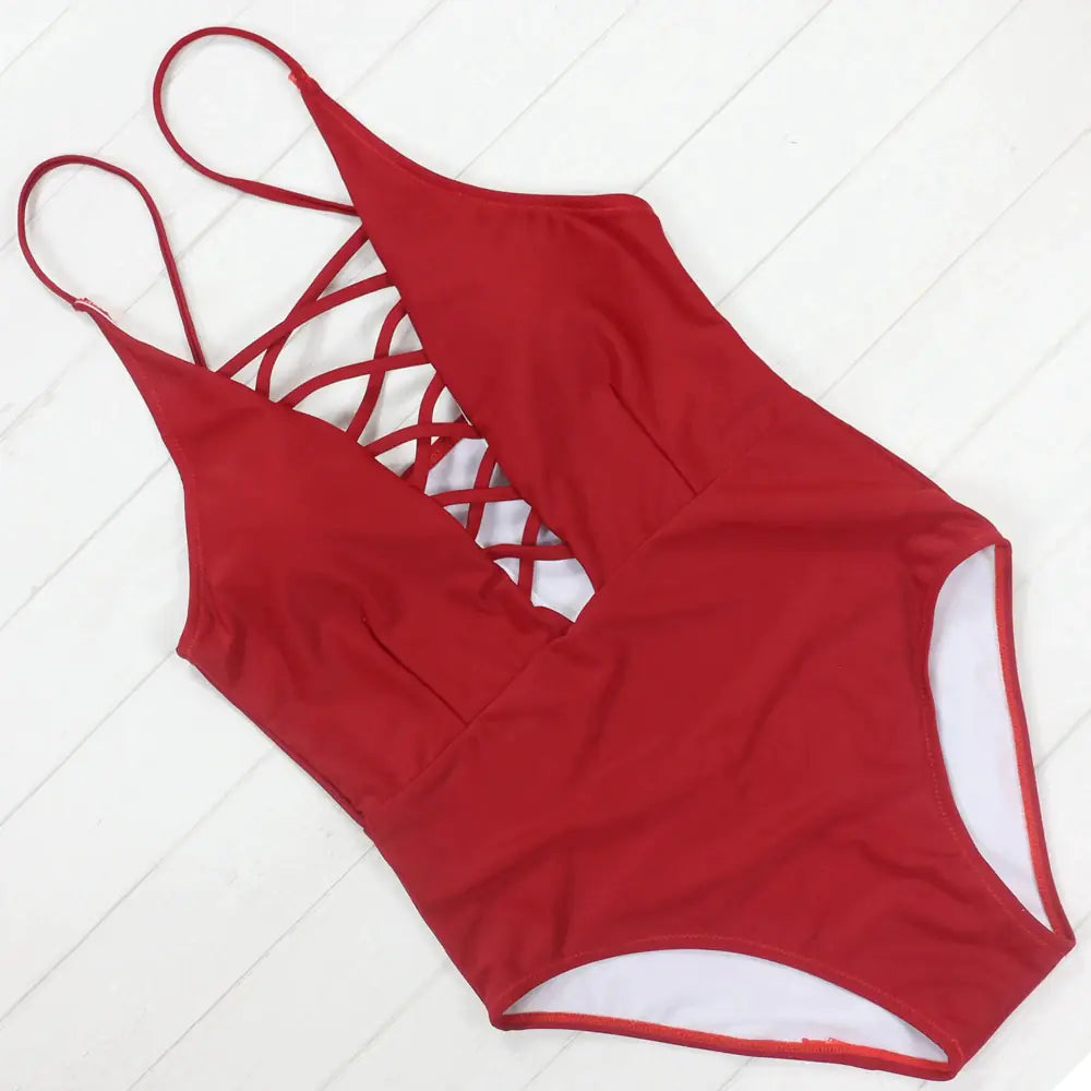 Retro Charm Monokini Swimsuit